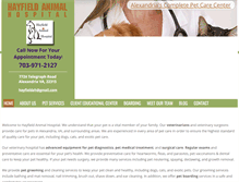 Tablet Screenshot of hayfieldanimalhospital.com